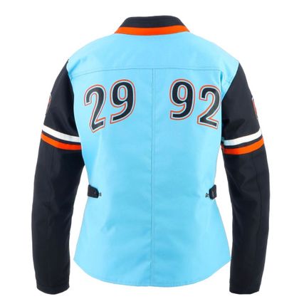 Helstons VON DUTCH CALIFORNIA GIRL Motor Vest - Blue / Black