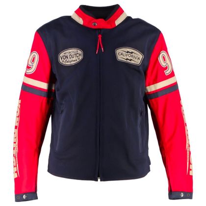 Veste Moto Helstons VON DUTCH CALIFORNIA AIR MESH - Bleu / Rouge Ref : HS1383 