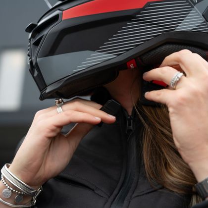 DXR HYPERION LUX Full-face helmet - Black / Red