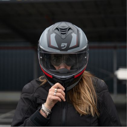 DXR HYPERION LUX Full-face helmet - Black / Red
