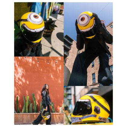 Casque Hjc V10 - STUART MINIONS - Noir / Jaune
