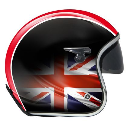 VCAN H589 OPEN FACE RETRO MOD SCOOTER MOTORCYCLE HELMET UNION JACK FLAG BRITAIN