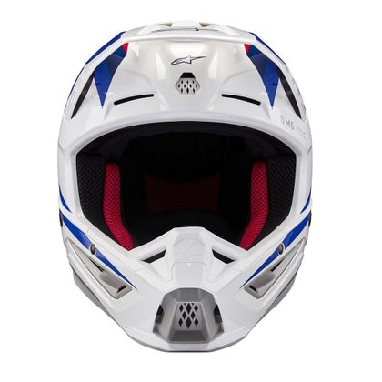 Casco de motocross Alpinestars S-M5 - HONDA 2024 - Azul / Rojo