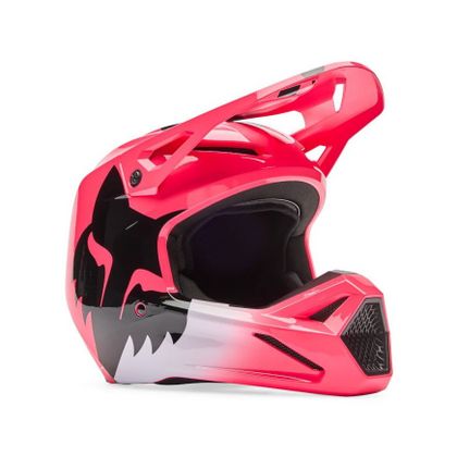 Casque cross Fox V1 - SHIELD - ENFANT - Noir / Rose Ref : FX6257 