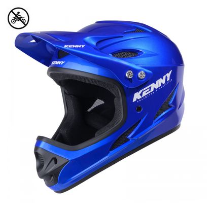 Kenny DOWN HILL - SOLID Full Face MTB Helmet - Blue Ref : KE3260 