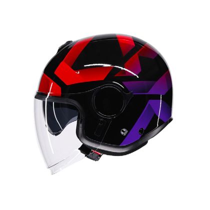 AGV ETERES - CAMOGLI Jethelm - Zwart / Rood