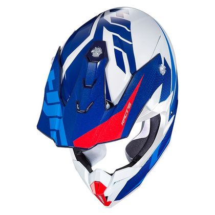 Casco de motocross Hjc I50 - ARGOS - BLUE WHITE RED 2020 - Azul / Blanco