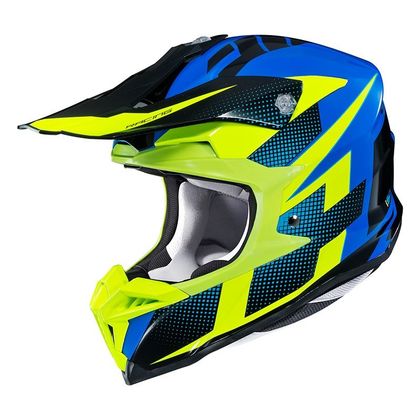 Casco de motocross Hjc I50 - ARGOS - YELLOW BLUE 2020 - Amarillo / Azul