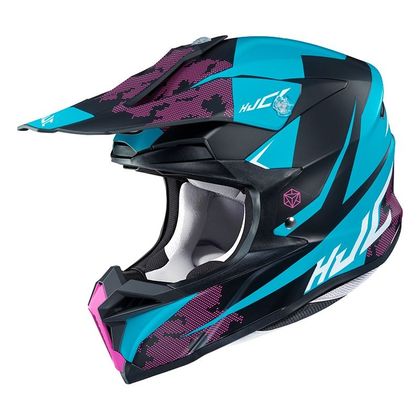 Casco de motocross Hjc I50 - TONA - BLUE PURPLE 2020 - Azul / Violeta