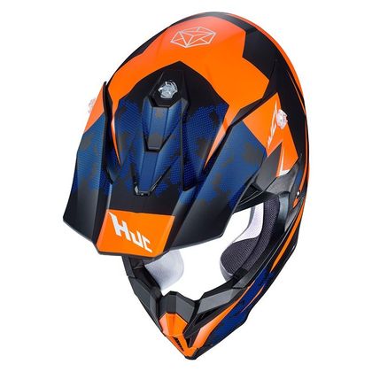 Casco de motocross Hjc I50 - TONA - ORANGE BLUE 2020 - Naranja / Azul