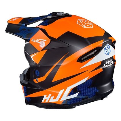 Casco de motocross Hjc I50 - TONA - ORANGE BLUE 2020 - Naranja / Azul