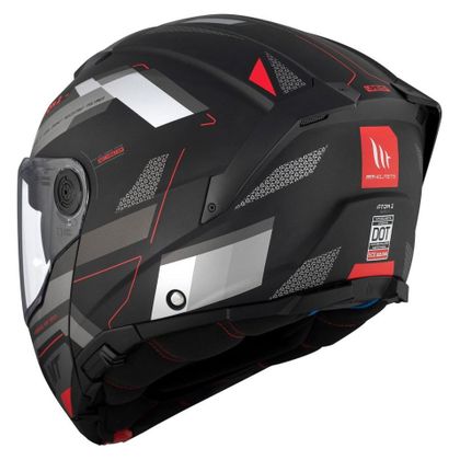 Casque modulable MT HELMETS ATOM 2 SV - BAST - Noir / Gris