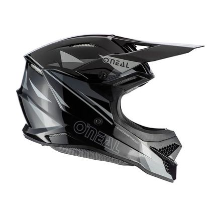 Casco de motocross O'Neal SERIES 3 - TRIZ - BLACK GRAY GLOSSY 2020