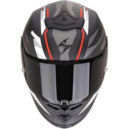 Casque intégral Scorpion Exo EXO R1 EVO CARBON AIR - RUNNER - Noir / Rouge