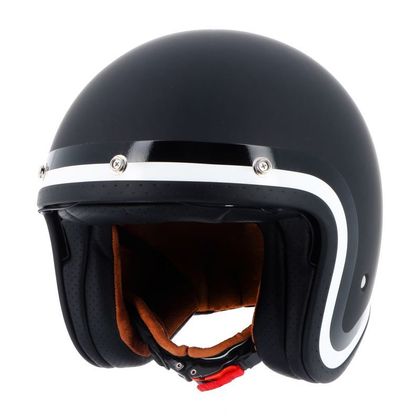 Casque jet Helstons VON DUTCH LONG WAY - Noir / Blanc Ref : VDH0272 