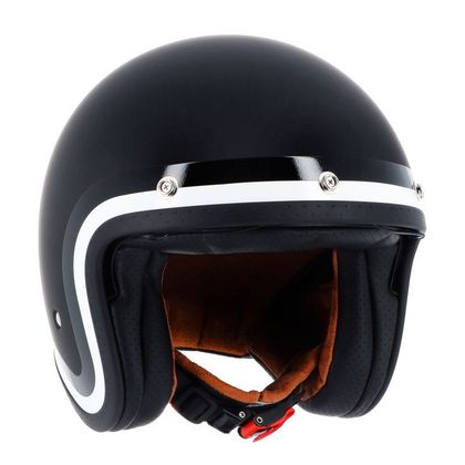 Casque jet Helstons VON DUTCH LONG WAY - Noir / Blanc
