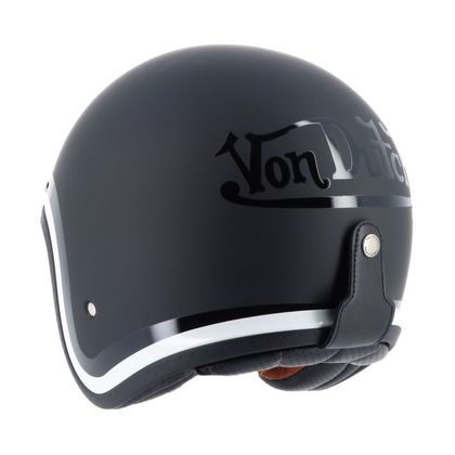 Casque jet Helstons VON DUTCH LONG WAY - Noir / Blanc