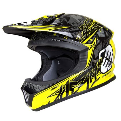 Casque cross Shot FREEGUN DELTA JAUNE (ENFANT)