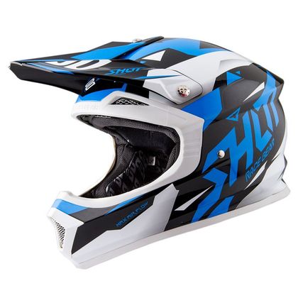 Shot FURIOUS SPLINTER SCHWARZ BLAU KINDER 2016 Cross-Helm