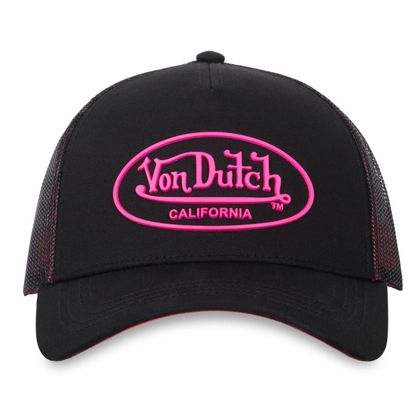Von Dutch DOM Cap - Black / Pink Ref : VDH0484 / VD/1/CB/DOM/P-TU 