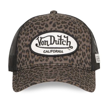 Von Dutch LEOPARD Cap - Black / Brown
