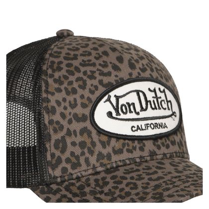 Von Dutch LEOPARD Cap - Black / Brown