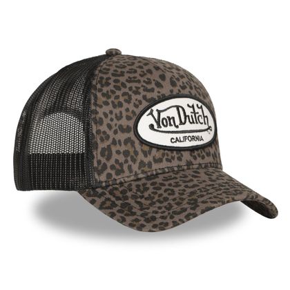 Von Dutch LEOPARD Cap - Black / Brown
