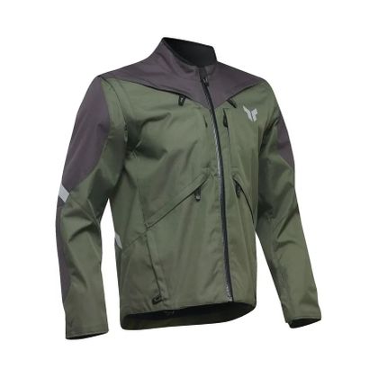 Thor GRUNDSTÜCK 2025 Enduro-Jacke - Grün / Grau Ref : TO3402 