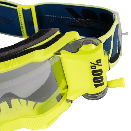 Masque cross 100% ACCURI 2 - FORECAST YELLOW FLUO - CLEAR 2023