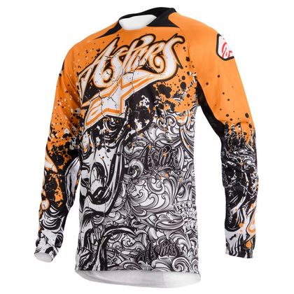 Maillot cross Alpinestars Charger jersey enfant orange noir 