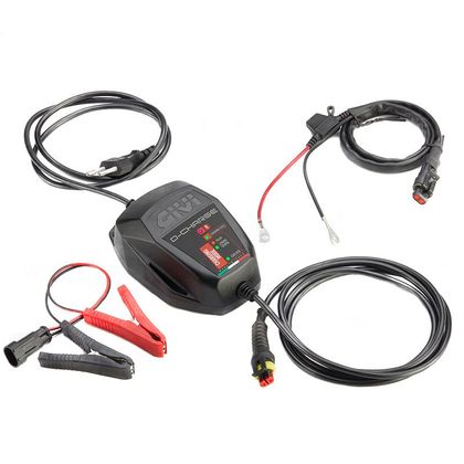 Chargeur Givi S510 D-CHARGE (ACIDE-LITHIUM- LITHIUM ION) universel - Noir Ref : GI1660 / S510 