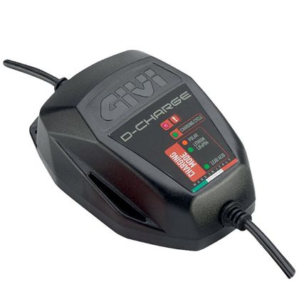 Caricabatterie Givi S510 D-CHARGE (ACIDE-LITHIUM- LITHIUM ION) universale - Nero