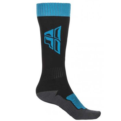 Chaussettes MX Fly MX THICK - BLACK BLUE GREY