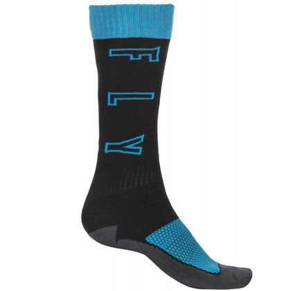 Chaussettes MX Fly MX THICK KID - BLACK BLUE GREY