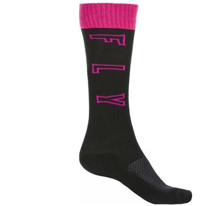 Chaussettes MX Fly MX THICK KID - BLACK PINK GREY Ref : FL1186 / 350-0517Y 