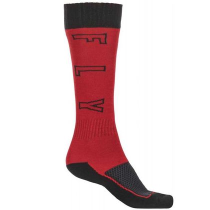 Chaussettes MX Fly MX THICK KID - RED BLACK Ref : FL1184 / 350-0515Y 