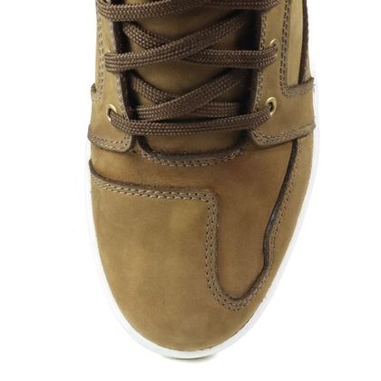 Baskets Moto Harisson BRANCO - Marron