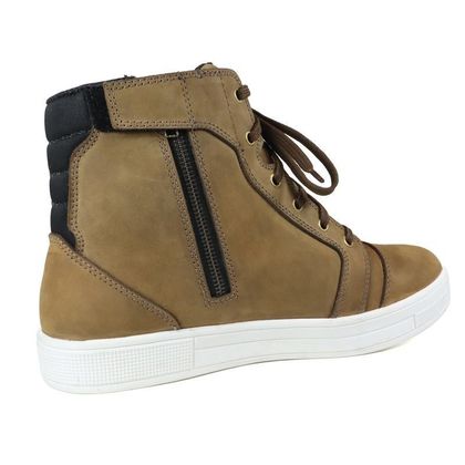Baskets Moto Harisson BRANCO - Marron