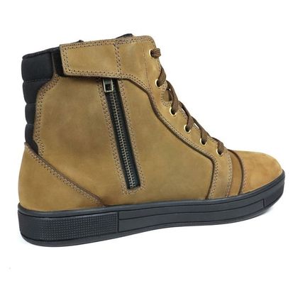 Baskets Moto Harisson BRANCO - Marron