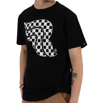 T-Shirt manches courtes RIDING CULTURE CHECKERBOARD - Noir Ref : RID0032 