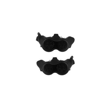 Etriers de frein Accossato radial monobloc forgé 100mm avec plaquettes frittées Universel - Noir