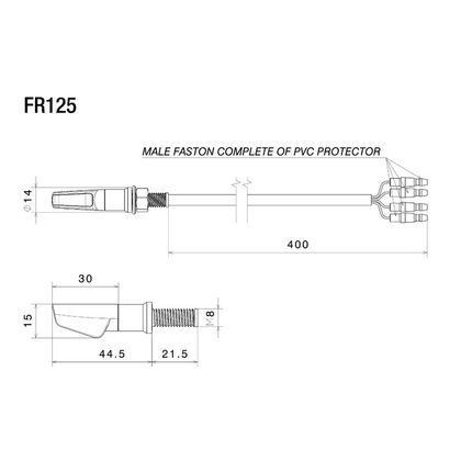 Clignotant Rizoma LEGGERA S LED (CLIGNOTANT, FEU DE POSITION ARRIÈRE et FEU DE STOP) (L'unité) Universel