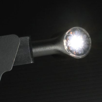 Intermitentes Chaft DRUM LED multifunción delantero universal - Negro