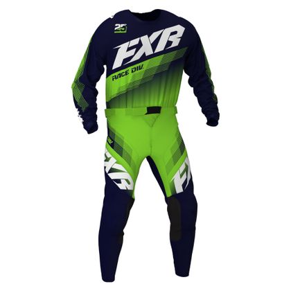 Camiseta de motocross FXR CLUTCH MIDNIGHT/LIME 2021