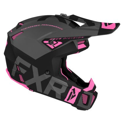 Casco de motocross FXR CLUTCH EVO BLACK/CHAR/PINK 2021