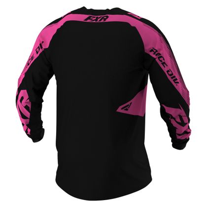 Camiseta de motocross FXR CLUTCH BLACK/PINK 2021