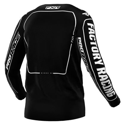 Camiseta de motocross FXR CLUTCH 24 2024 - Negro / Blanco