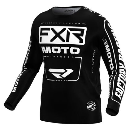 Camiseta de motocross FXR CLUTCH 24 2024 - Negro / Blanco Ref : FXR0427 