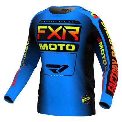 Camiseta de motocross FXR CLUTCH 24 2024 - Azul / Rojo Ref : FXR0429 
