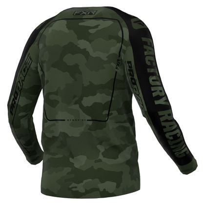 Camiseta de motocross FXR CLUTCH 24 2024 - Verde / Negro